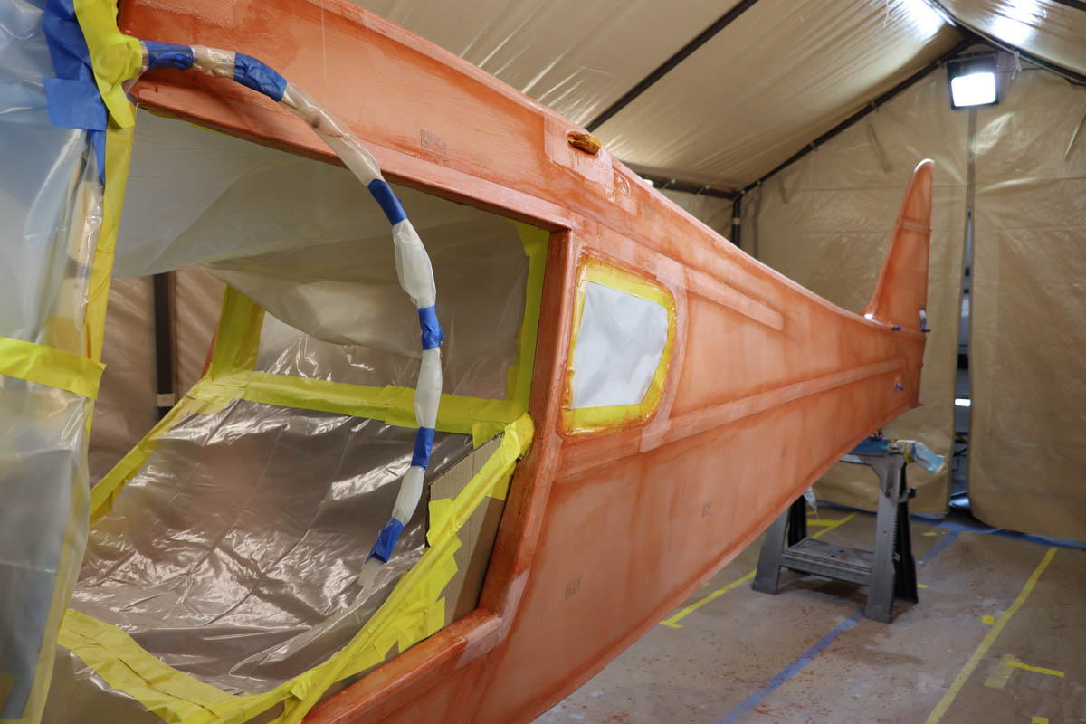 Fuselage is ready to paint NC46TC